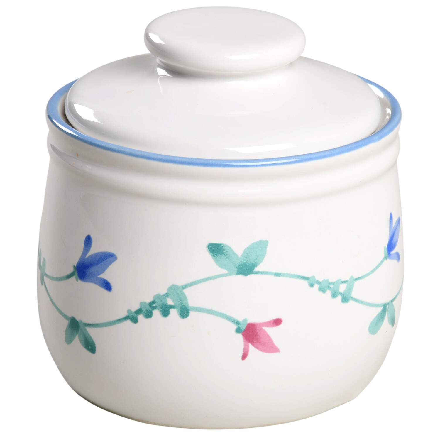 Portofino Blue Sugar Bowl & Lid by Savoir Vivre-1