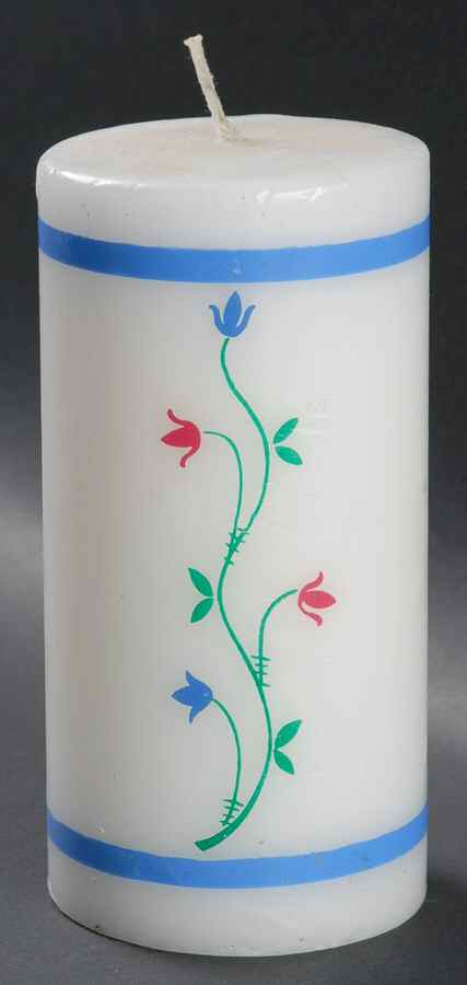 Portofino Blue 6" Pillar Candle (Wax) by Savoir Vivre-1