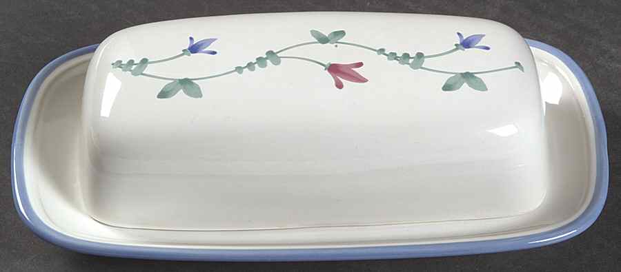 Portofino Blue 1/4 Lb Covered Butter by Savoir Vivre-1