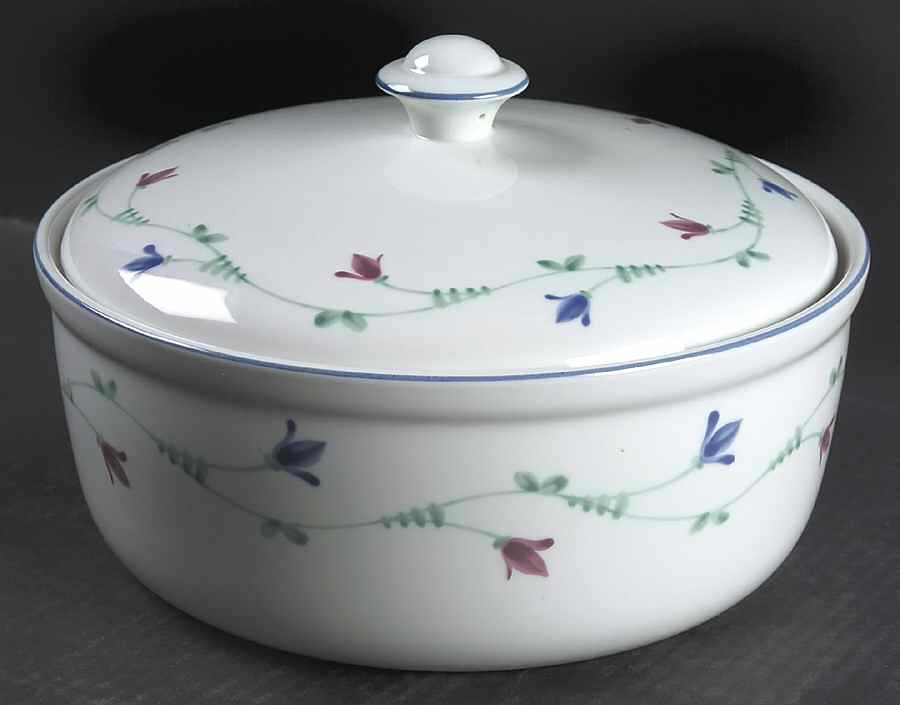 Portofino Blue 2 Qt Round Covered Casserole by Savoir Vivre-1
