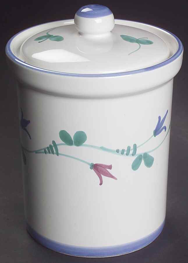 Portofino Blue Medium Canister & Lid by Savoir Vivre-1