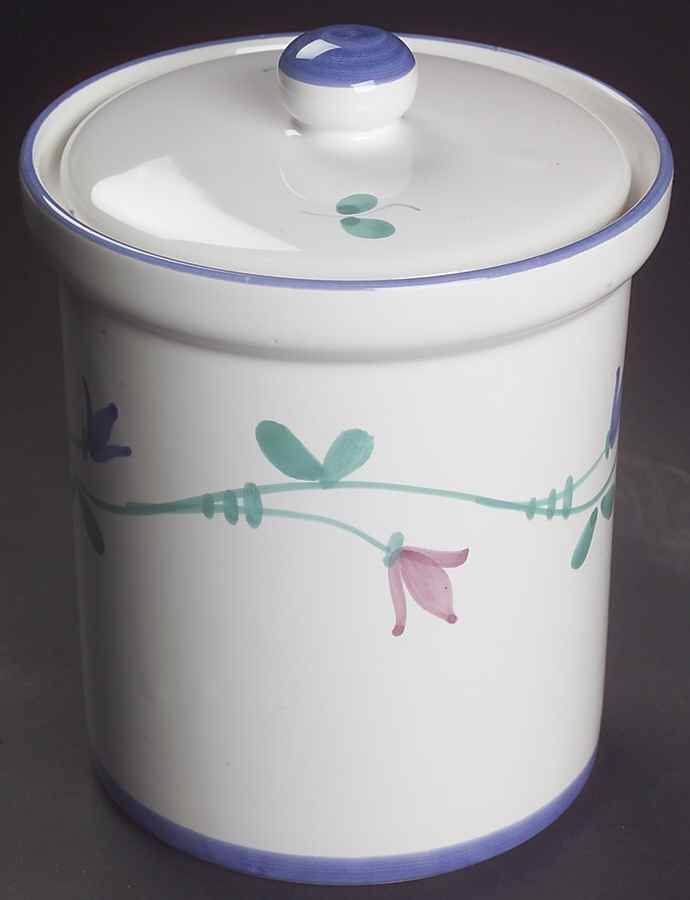 Portofino Blue Large Canister & Lid by Savoir Vivre-1