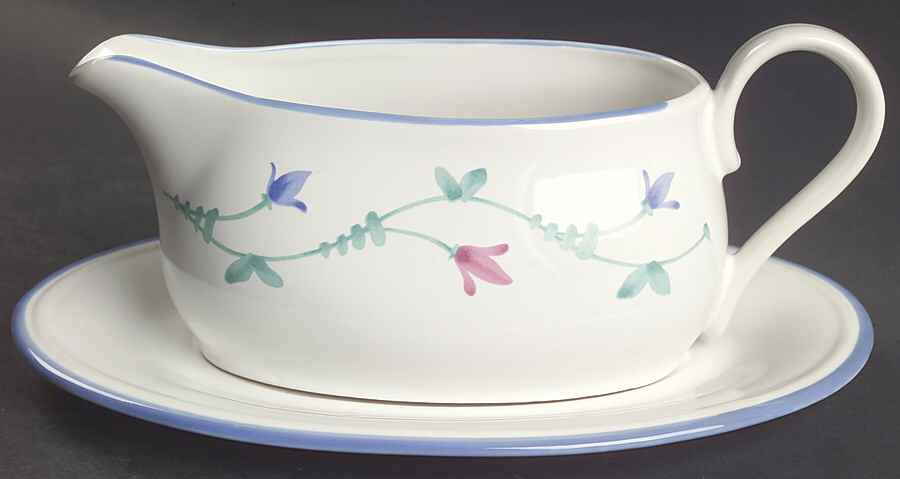 Portofino Blue Gravy Boat & Underplate by Savoir Vivre-1
