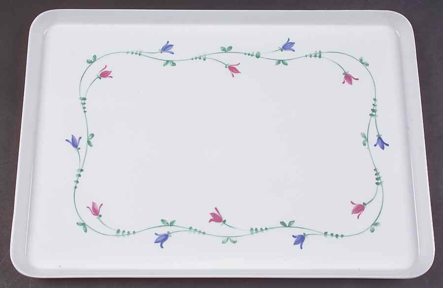 Portofino Blue Plastic Serving Tray by Savoir Vivre-1