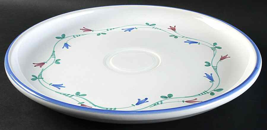 Portofino Blue Chip Bowl/Plate for Chip & Dip Set by Savoir Vivre-1
