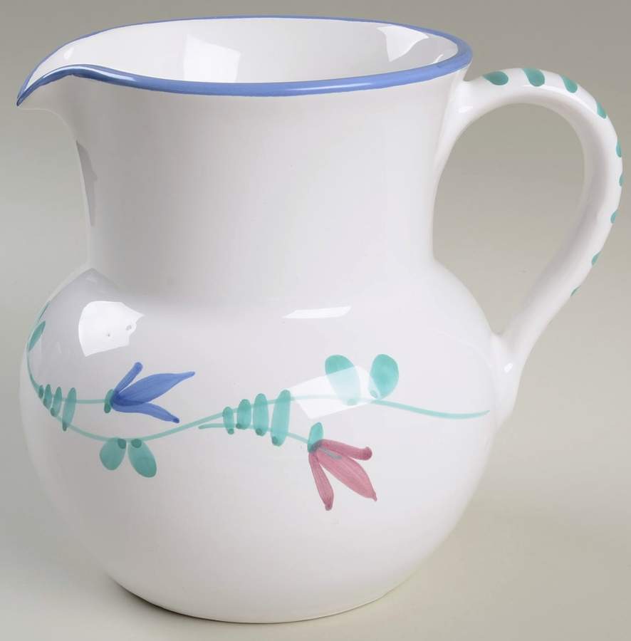 Portofino Blue 64 Oz Pitcher by Savoir Vivre-1