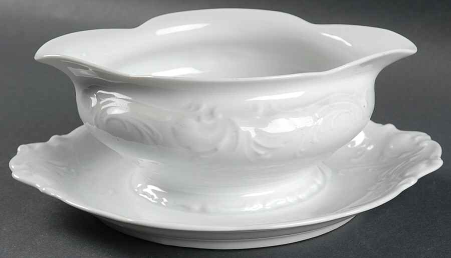 Salzburg Gravy Boat with Attached Underplate by Savoir Vivre-1