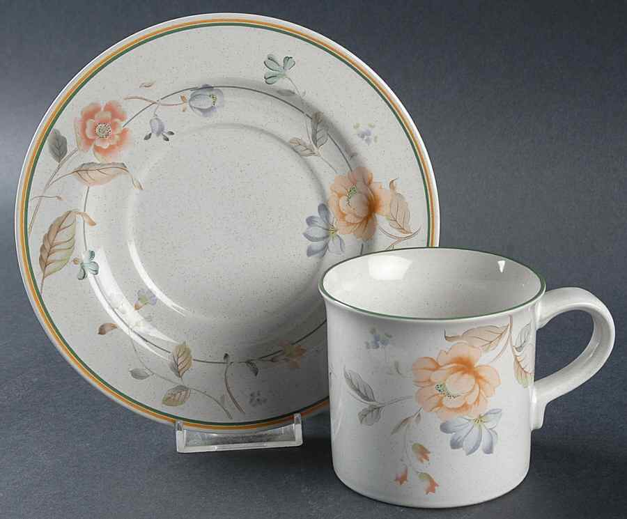 Secret Garden Flat Cup & Saucer Set by Savoir Vivre-1