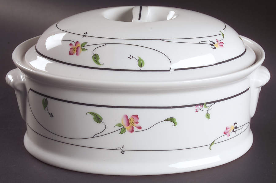Spring Fantasy 2 Quart Oval Covered Casserole by Savoir Vivre-1