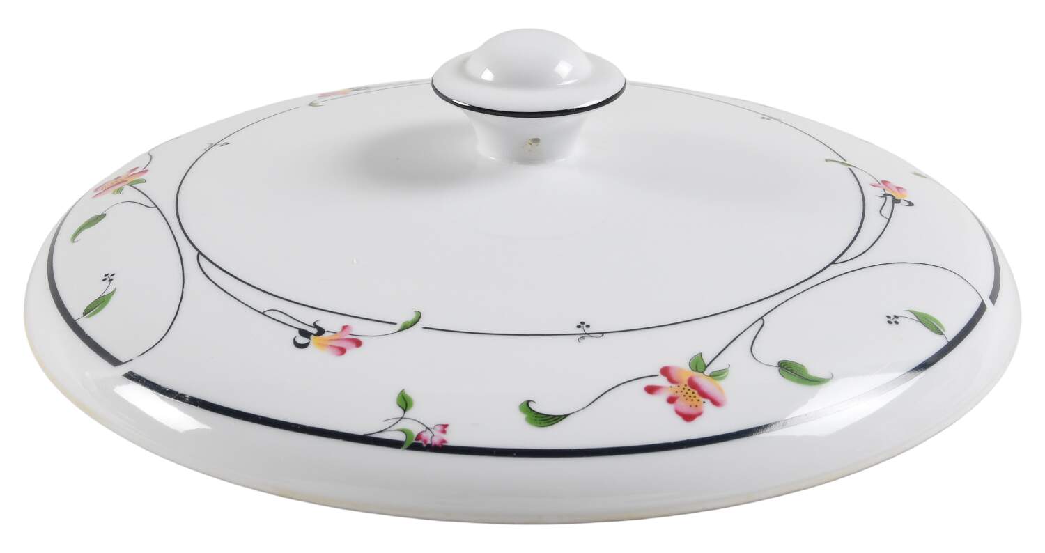 Spring Fantasy Lid for 2.75 Quart Round Casserole by Savoir Vivre-1