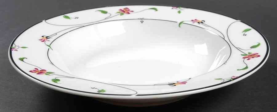 Spring Fantasy Rim Soup Bowl by Savoir Vivre-1