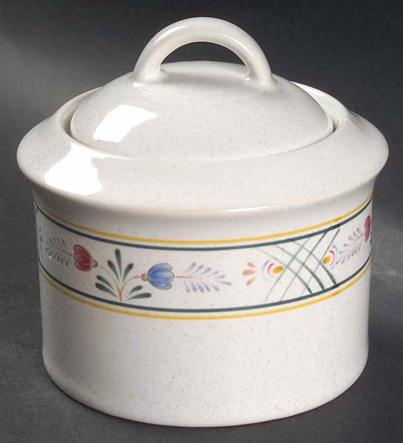 Treillage Sugar Bowl & Lid by Savoir Vivre-1