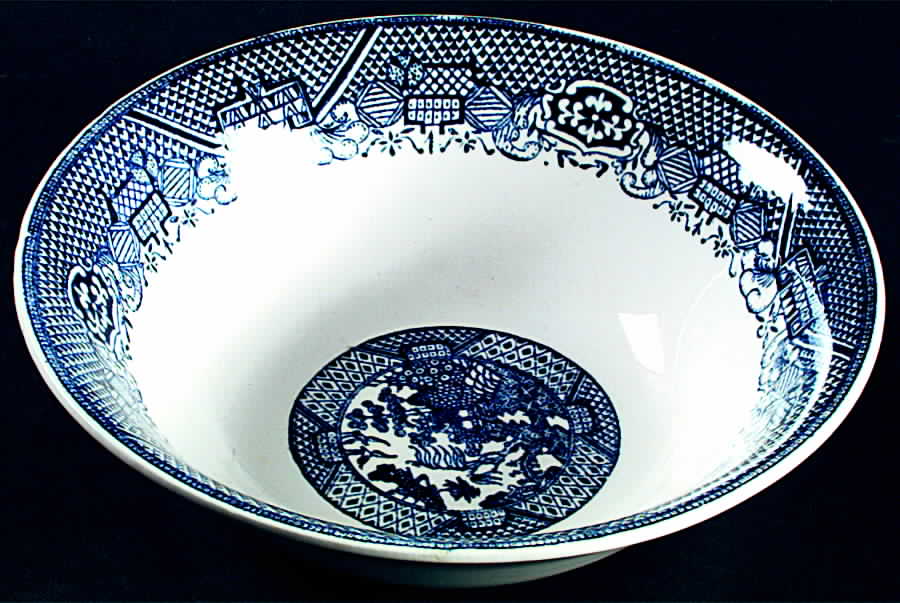 Blue Willow 8" Round Vegetable Bowl by SCIO-1