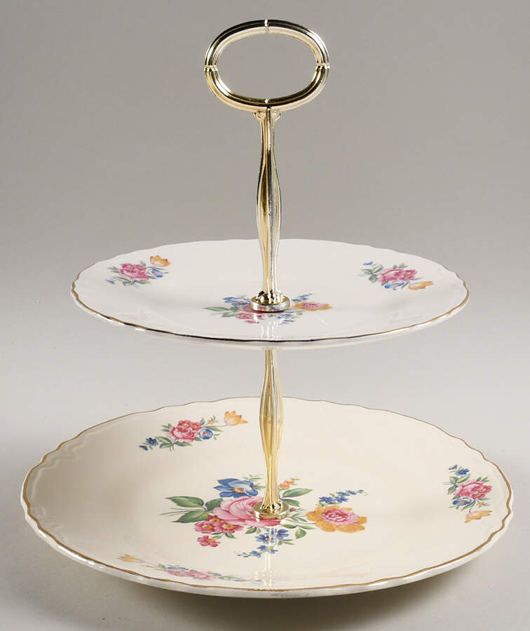 Hazel 6 5/8"-10"  2 Tiered Serving Tray (Dp, Sp) HC by SCIO-1