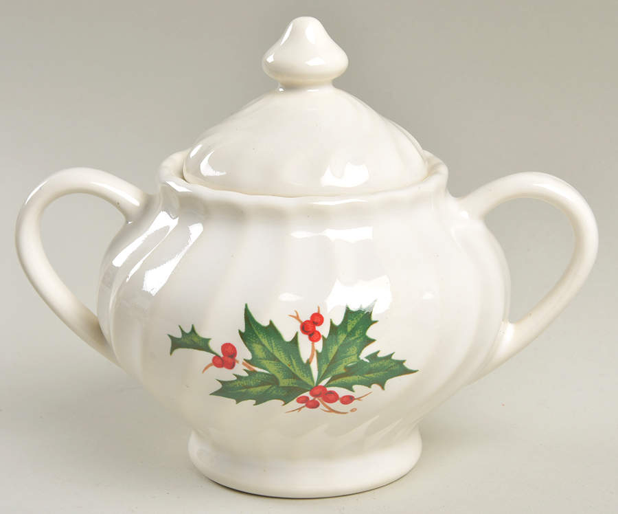 Holly Sugar Bowl & Lid by SCIO-1