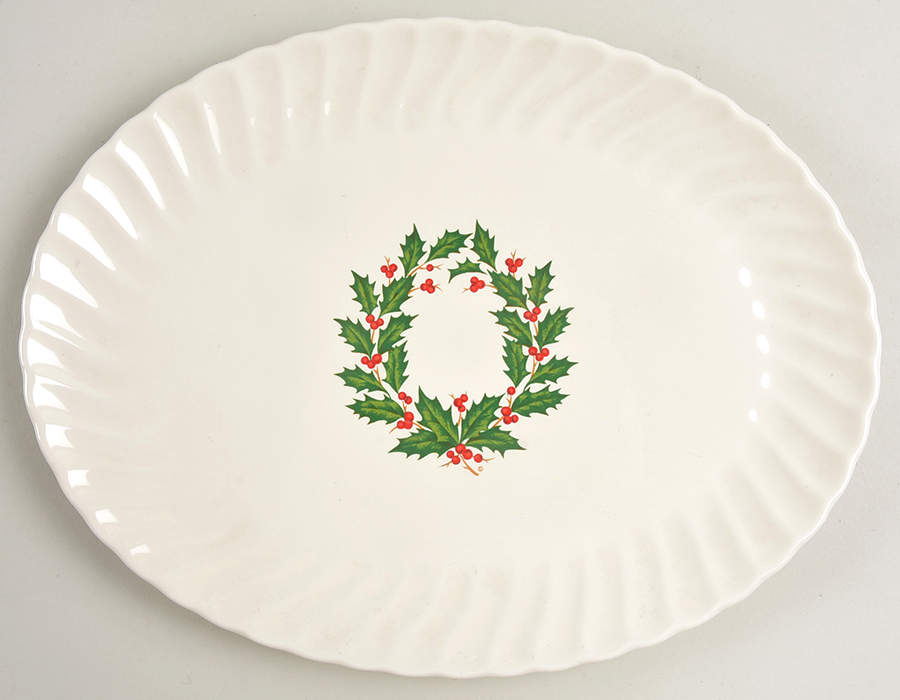 Holly 12" Oval Serving Platter by SCIO-1