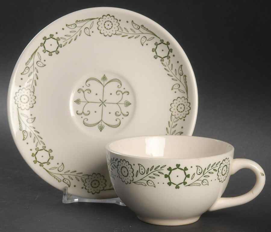 Provincial Flat Cup & Saucer Set by SCIO-1