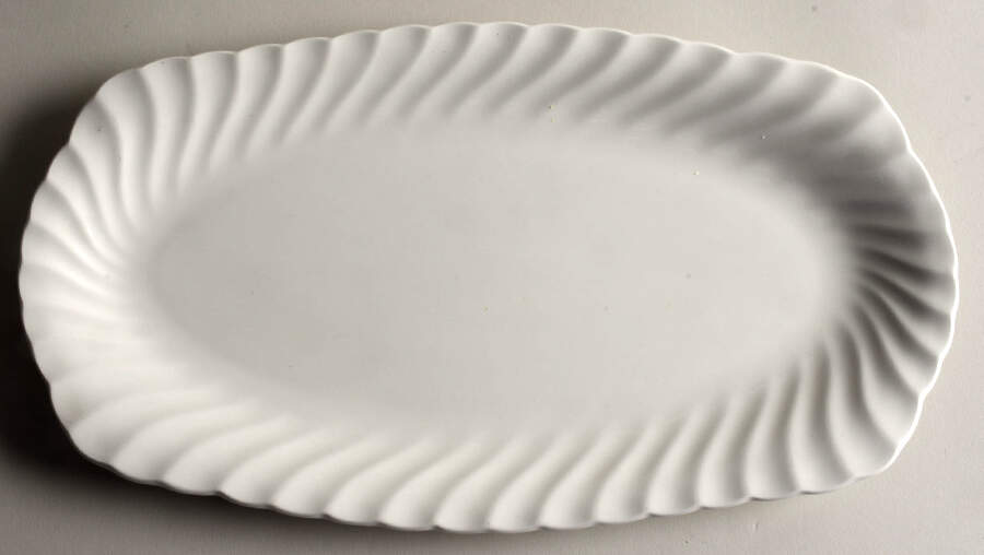 White Swirl Large Sandwich Tray by SCIO-1