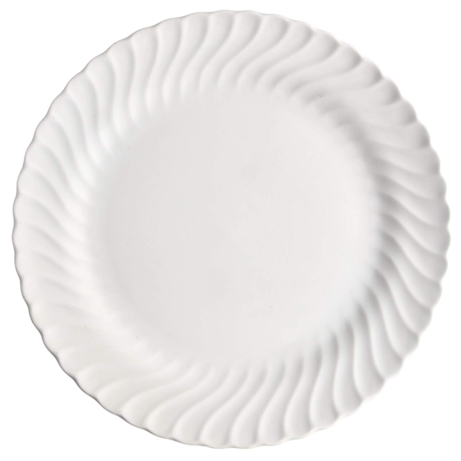 White Swirl Chop Plate (Round Platter) by SCIO-1