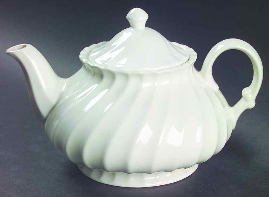 White Swirl Teapot & Lid by SCIO-1