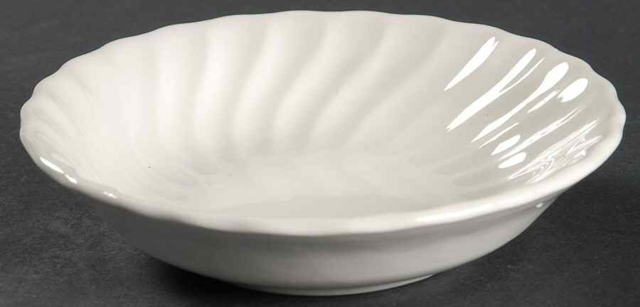 White Swirl Fruit/Dessert (Sauce) Bowl by SCIO-1