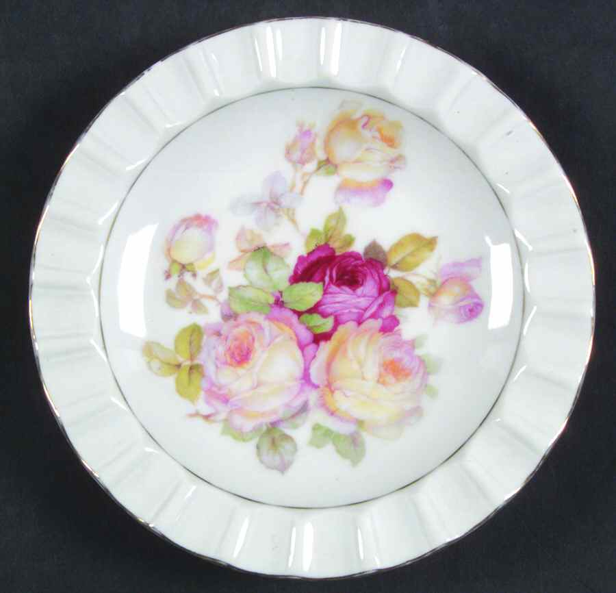 Antique Rose 4" Ashtray by Schumann - Bavaria-1