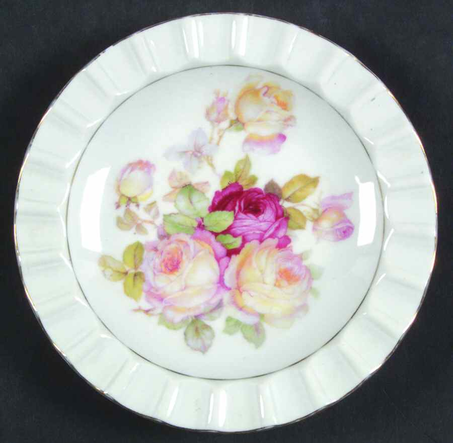 Antique Rose 6" Ashtray by Schumann - Bavaria-1