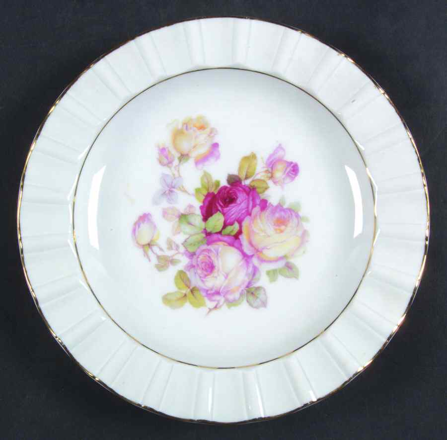 Antique Rose 7" Ashtray by Schumann - Bavaria-1