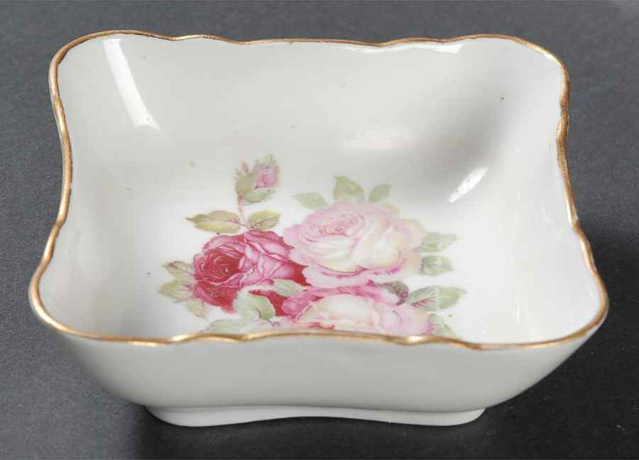 Antique Rose Nut Dish by Schumann - Bavaria-1