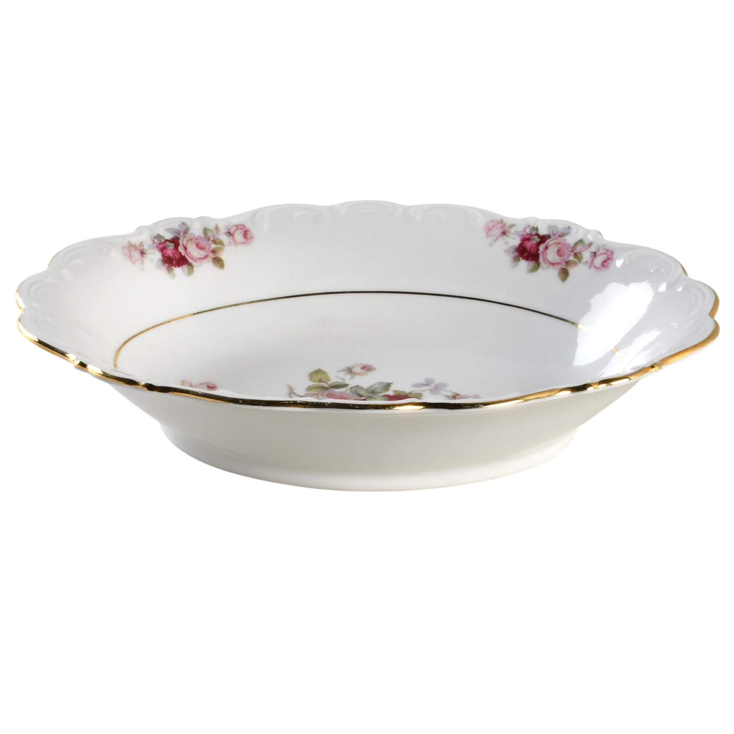 Bavarian Rose-June Rose 9" Oval Vegetable Bowl by Schumann - Bavaria-1