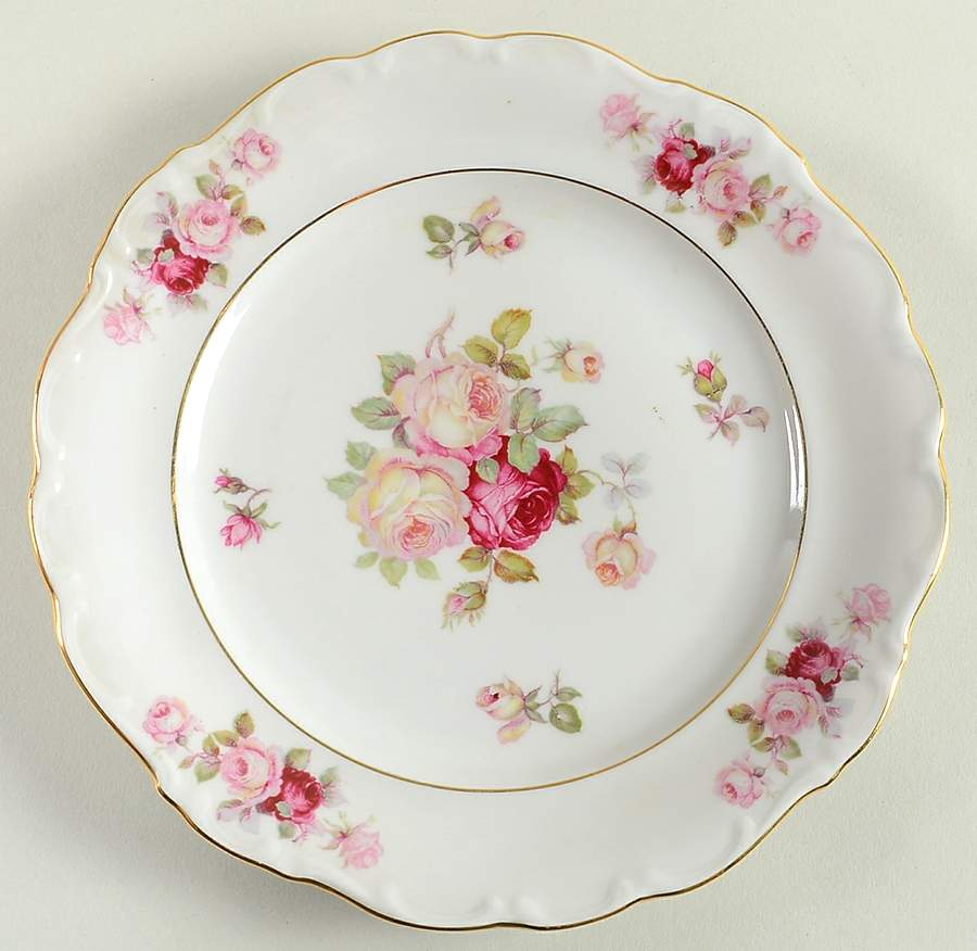 Bavarian Rose-June Rose Salad Plate by Schumann - Bavaria-1
