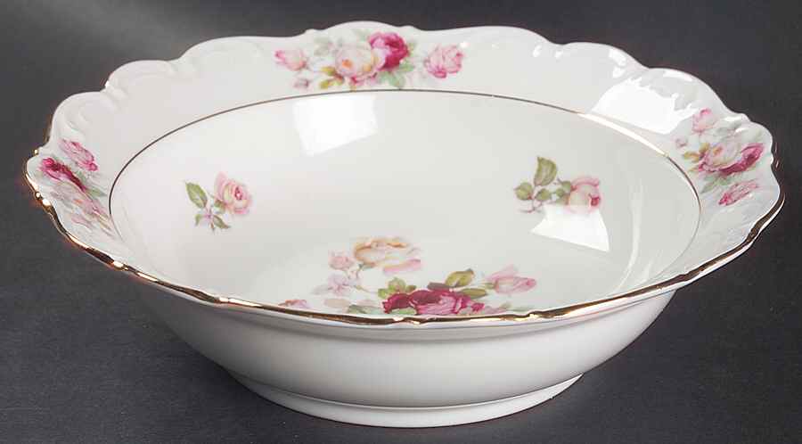 Bavarian Rose-June Rose 9" Round Vegetable Bowl by Schumann - Bavaria-1
