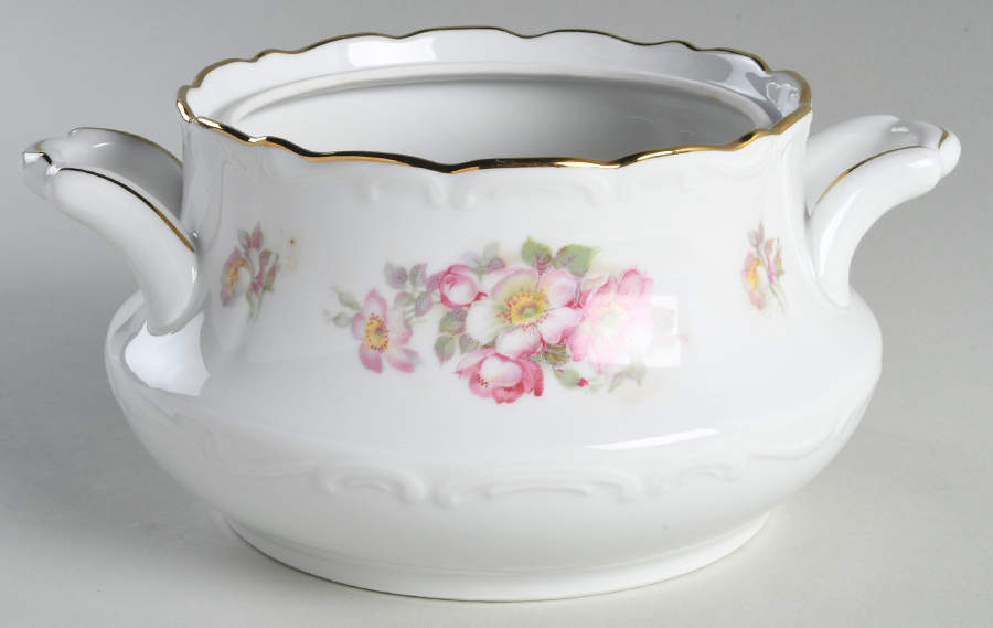Briar Rose (Gold Trim) Round Vegetable No Lid by Schumann - Bavaria-1