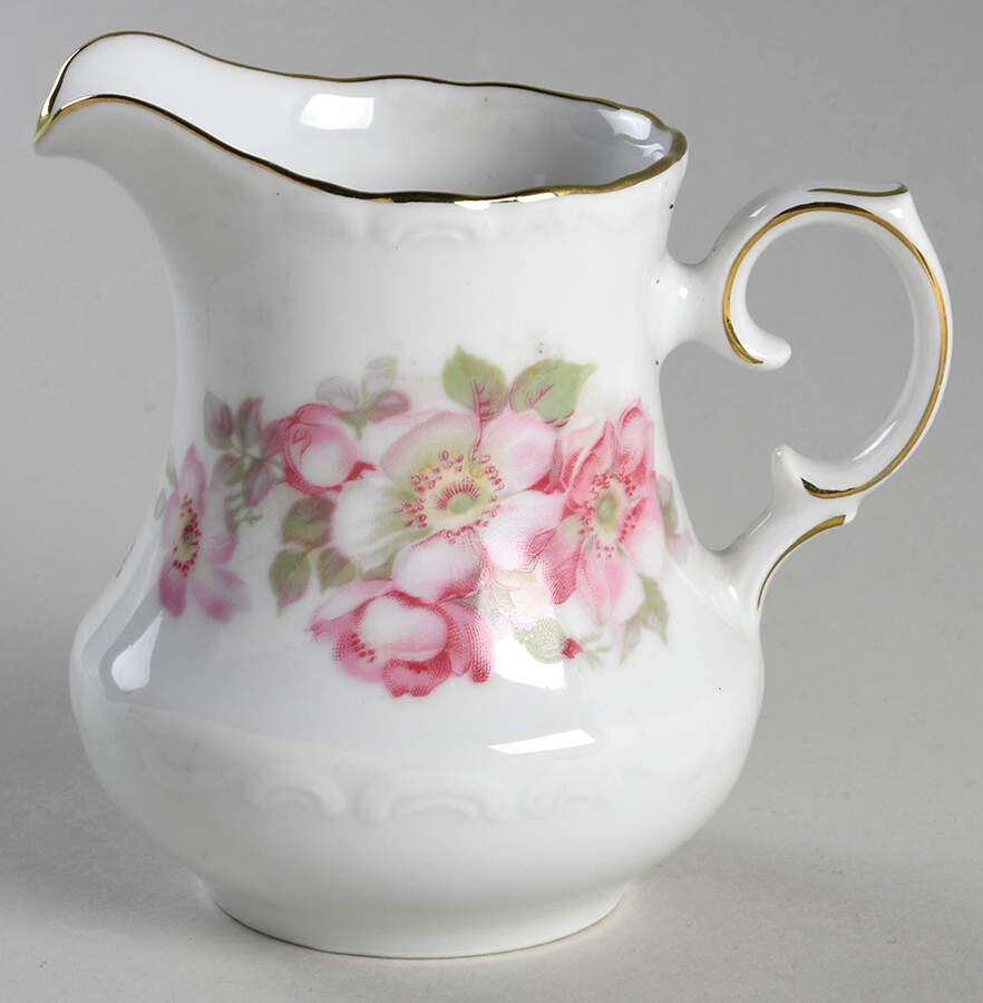 Briar Rose (Gold Trim) Mini Creamer by Schumann - Bavaria-1