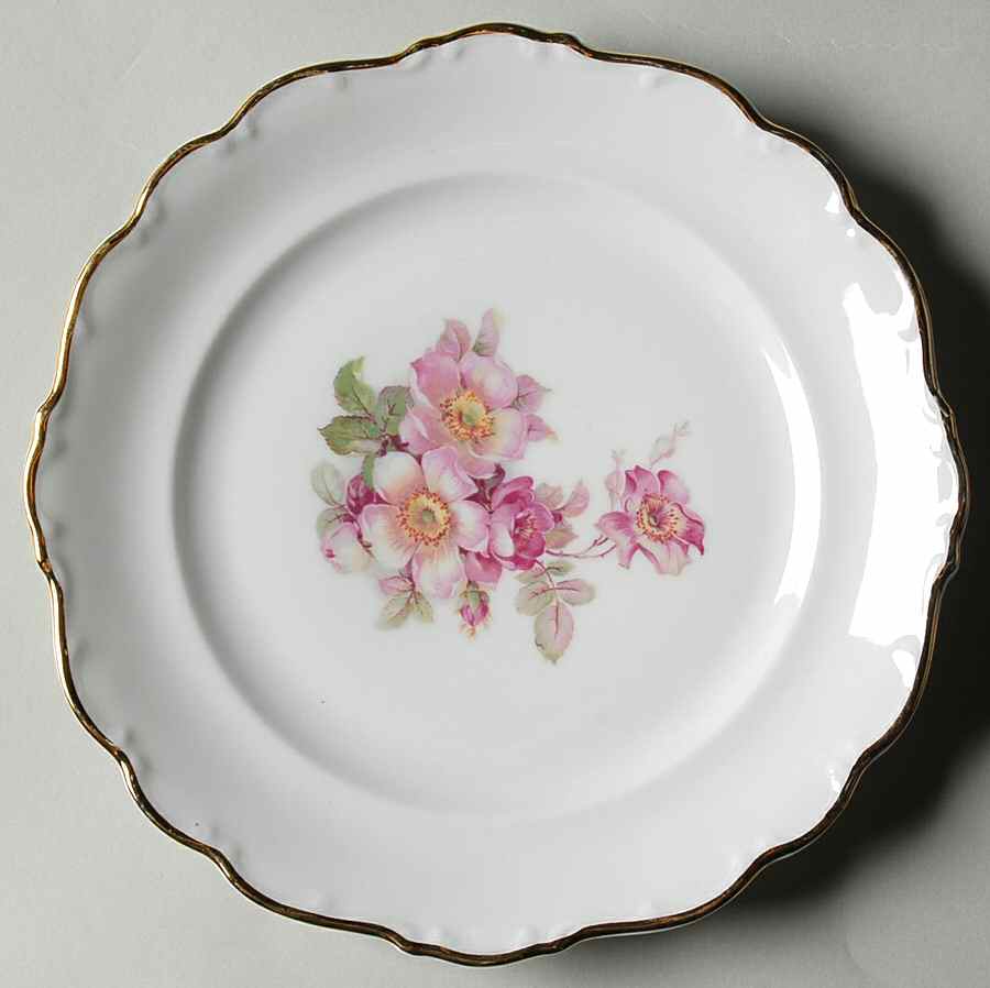 Briar Rose (Gold Trim) Salad Plate by Schumann - Bavaria-1