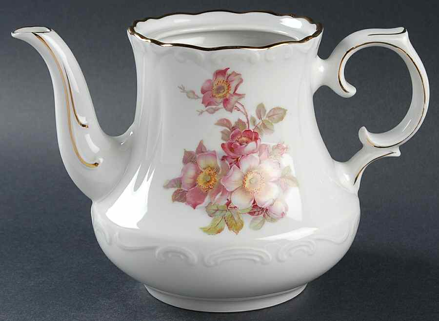 Briar Rose (Gold Trim) Teapot No Lid by Schumann - Bavaria-1