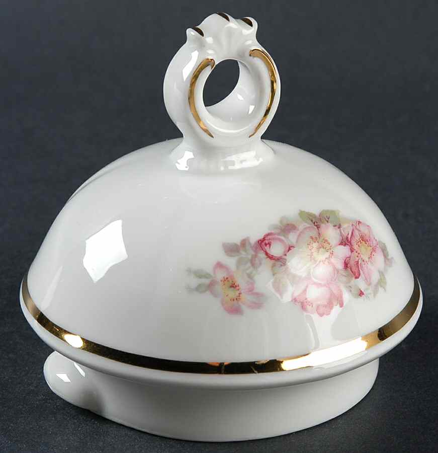 Briar Rose (Gold Trim) Lid for Teapot by Schumann - Bavaria-1