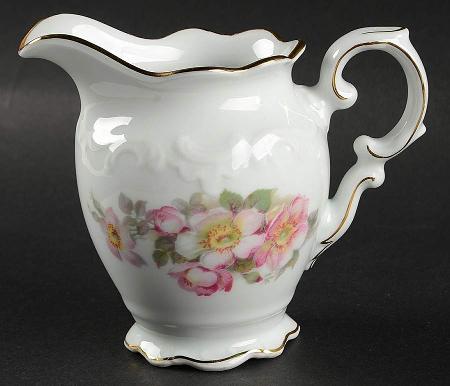 Briar Rose (Gold Trim) Creamer by Schumann - Bavaria-1