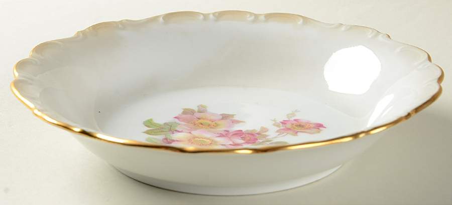 Briar Rose (Gold Trim) Coupe Soup Bowl by Schumann - Bavaria-1