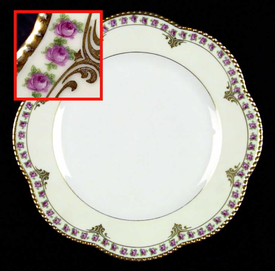 Bridal Rose Dinner Plate by Schumann - Bavaria-1