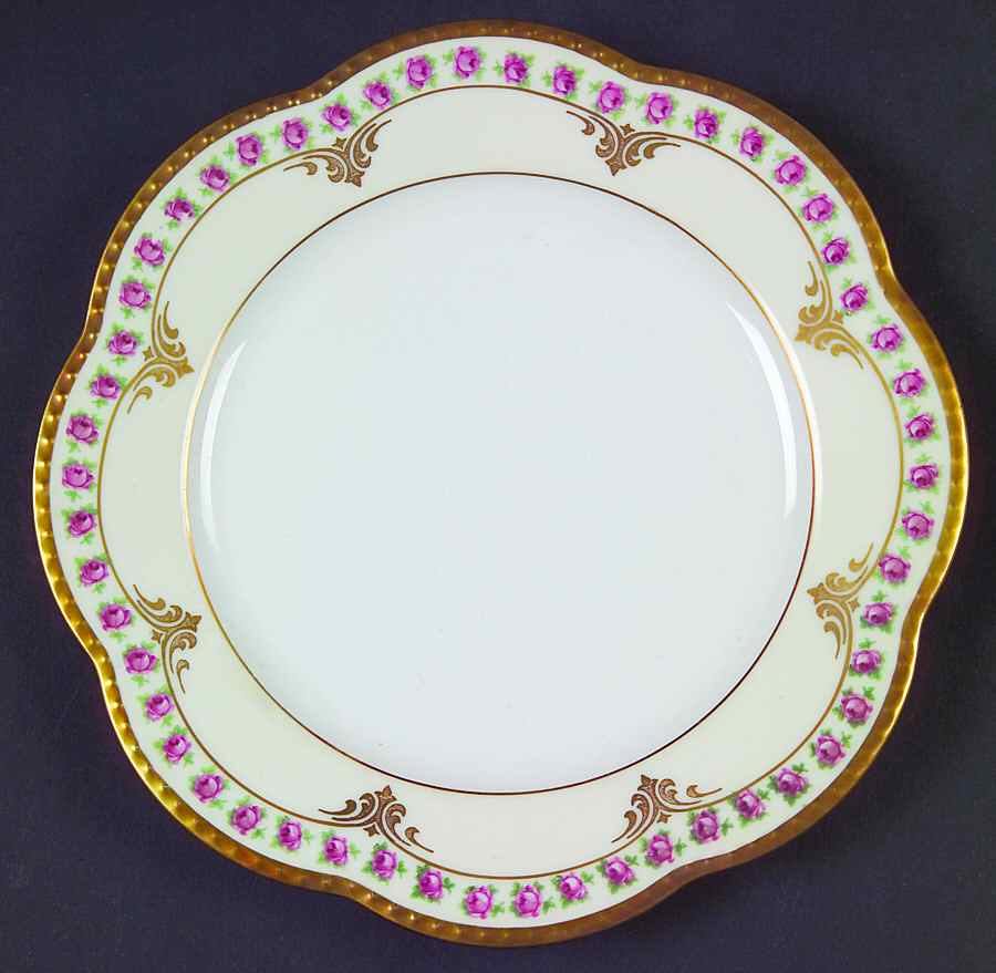 Bridal Rose Salad Plate by Schumann - Bavaria-1