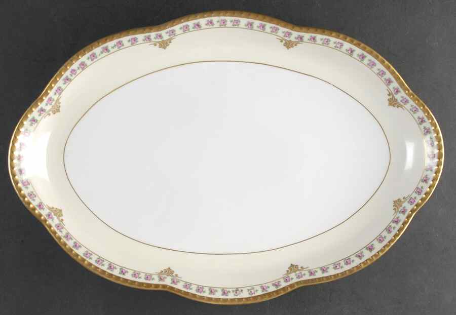 Bridal Rose 16" Oval Serving Platter by Schumann - Bavaria-1