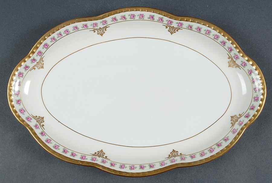 Bridal Rose 12" Oval Serving Platter by Schumann - Bavaria-1