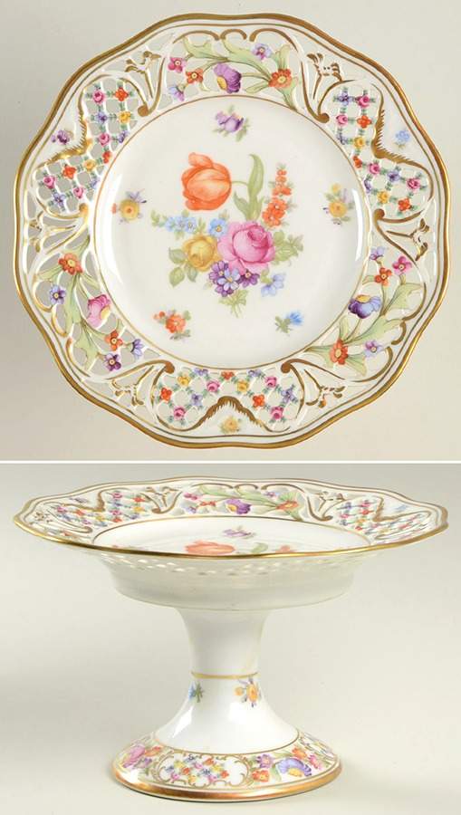 Chateau Dresden-Royal Dresner Art Round Compote (Height X Width) by Schumann - Bavaria-1