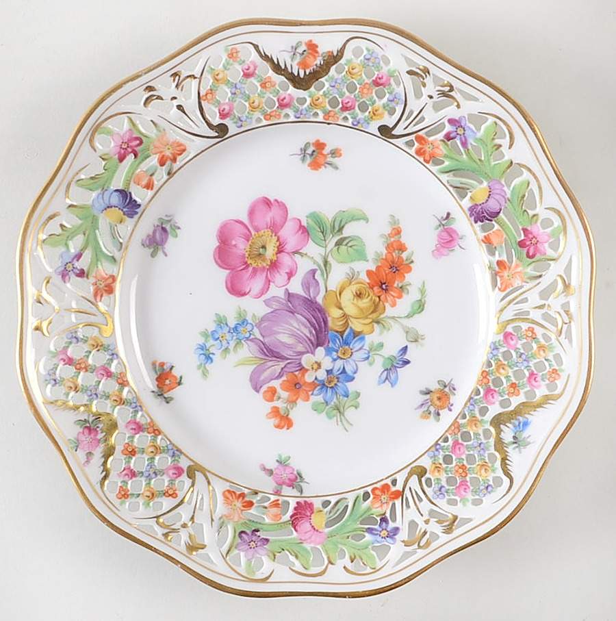 Chateau Dresden-Royal Dresner Art Dessert/Pie Plate by Schumann - Bavaria-1