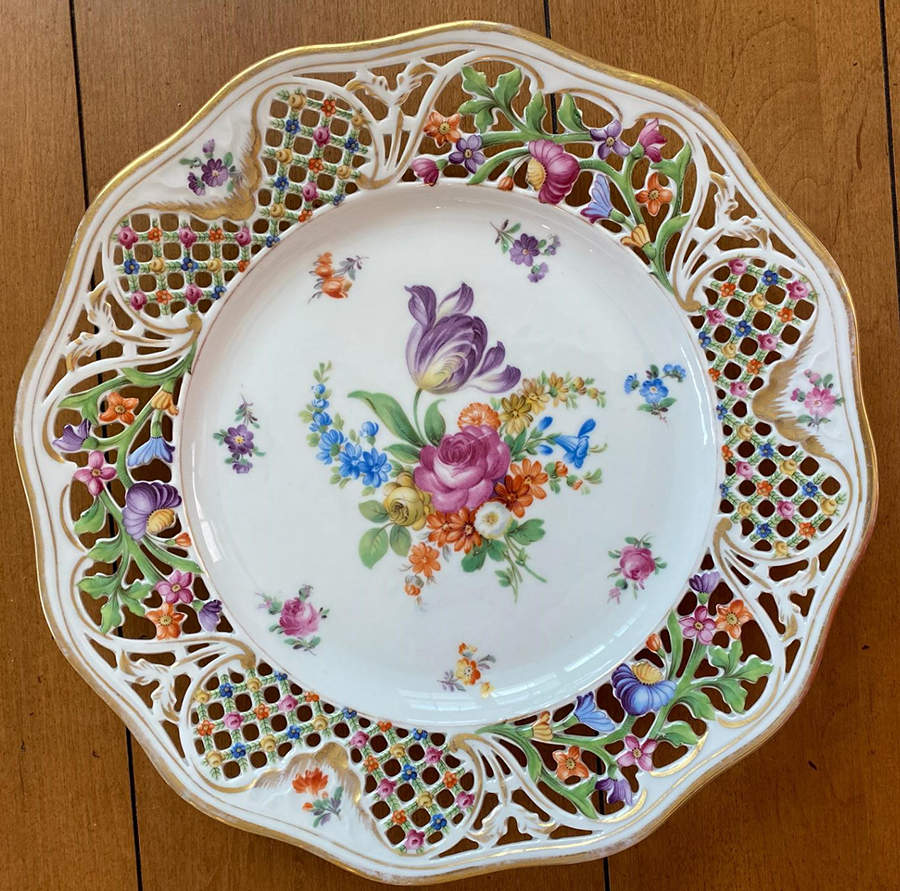 Chateau Dresden-Royal Dresner Art Service Plate (Charger) by Schumann - Bavaria-1