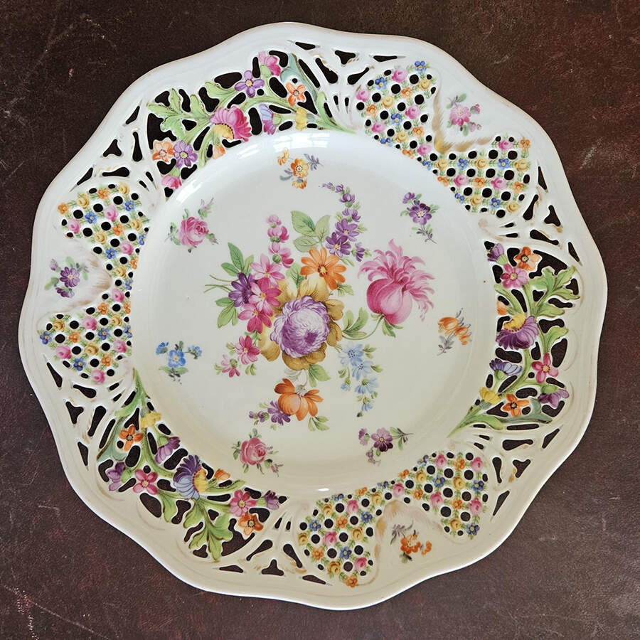 Chateau Dresden-Royal Dresner Art Dinner Plate, No Gold by Schumann - Bavaria-1