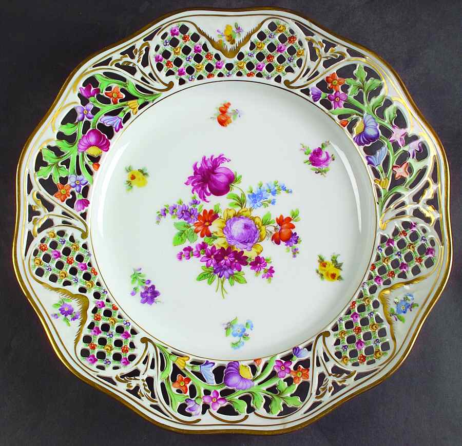 Chateau Dresden-Royal Dresner Art Service Plate (Charger) by Schumann - Bavaria-1