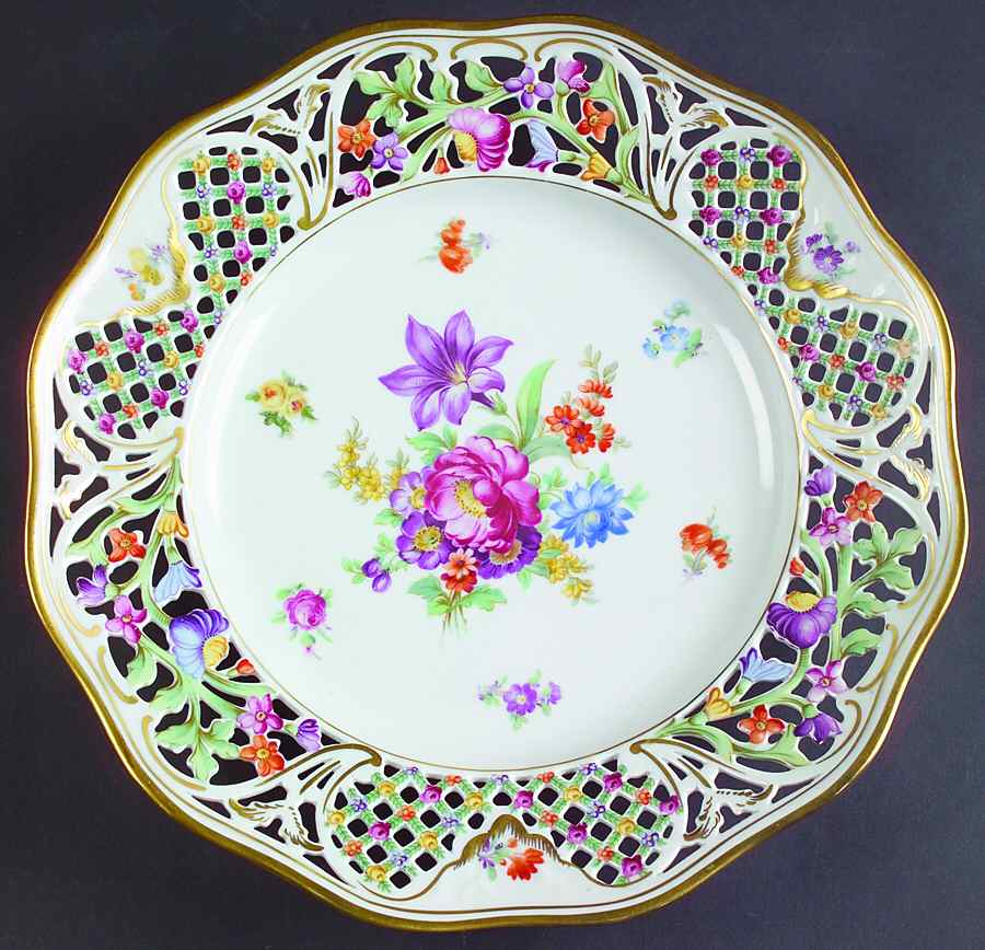 Chateau Dresden-Royal Dresner Art Service Plate (Charger) by Schumann - Bavaria-1