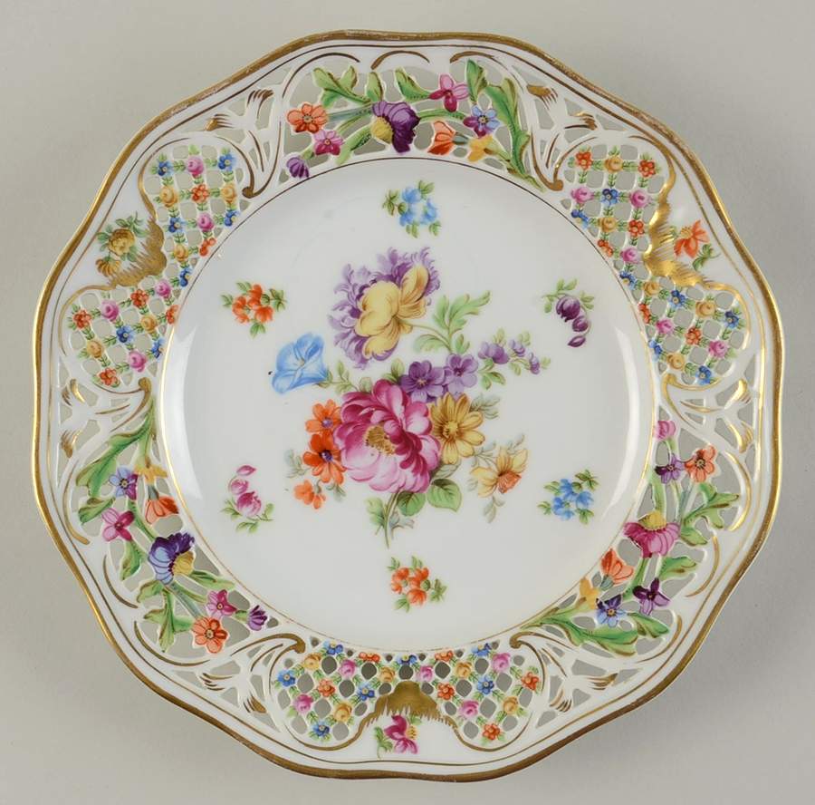 Chateau Dresden-Royal Dresner Art Dessert/Pie Plate by Schumann - Bavaria-1